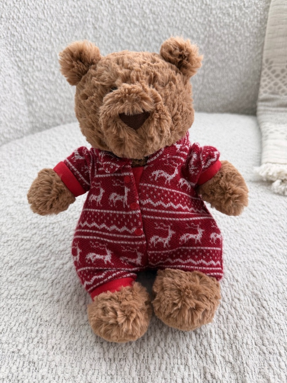Jellycat Bartholomew Bear in Winter Pyjamas
